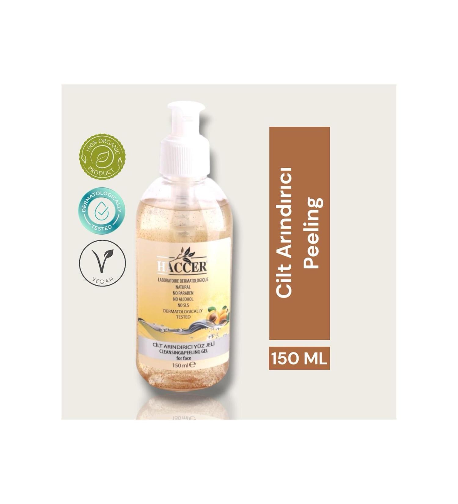 Haccer Natural Peeling Facial Cleanser 150 ml Alcohol Free - Buy Online on GoSupps.com