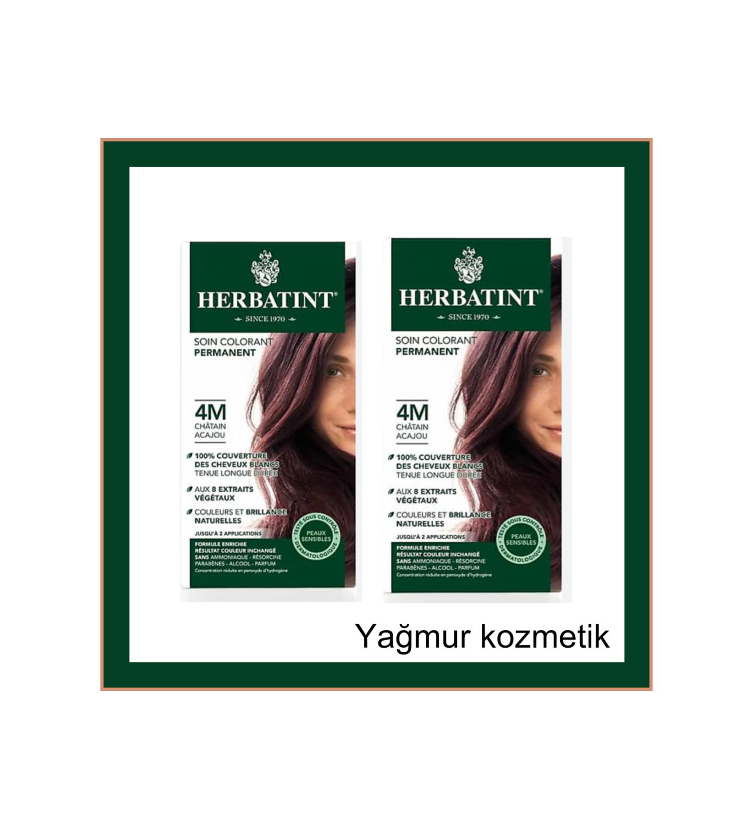 Herbatint 4M Chatain Acajou Chestnut Hair Dye 2 PIECE