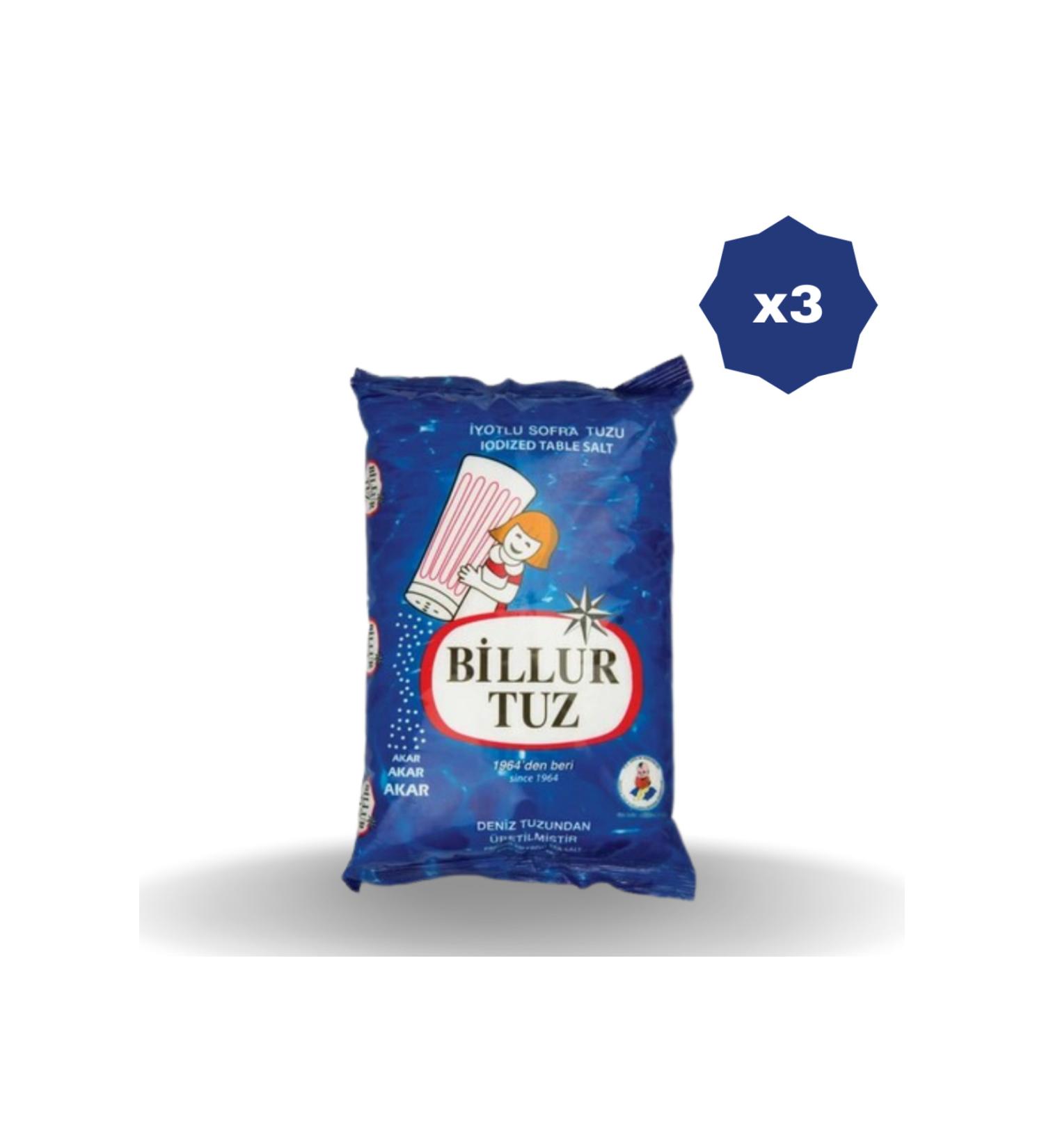 Billur BILLUR SALT 3 KG - (3 PIECES)