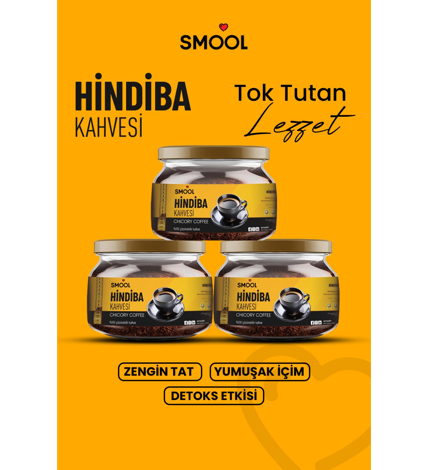 SMOOL 3 Chicory Coffee Detox Coffee 3 Months (180 USES) Net 3x150gr helps to lose weight - Buy Online on GoSupps.com