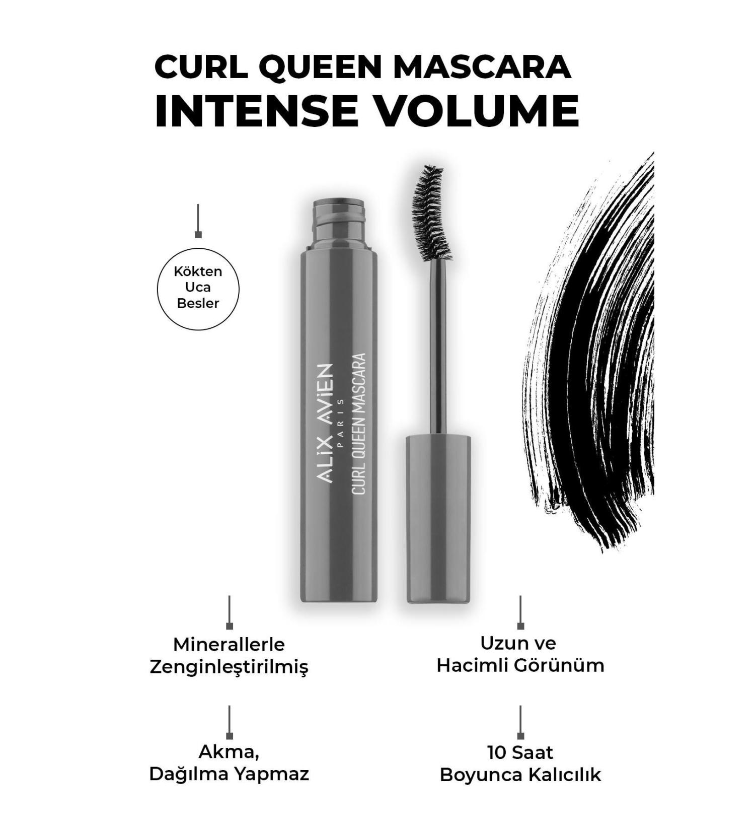 Alix Avien Lengthening and Nourishing Black Mascara Curl Queen Mascara - Buy Online on GoSupps.com