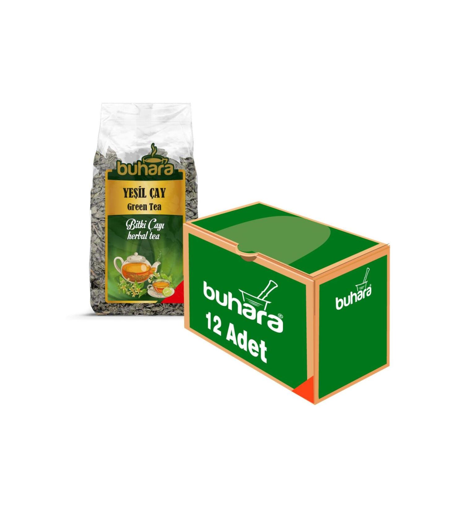 Buhara WHOLESALE GREEN TEA 100 GR. x 12 PCS.