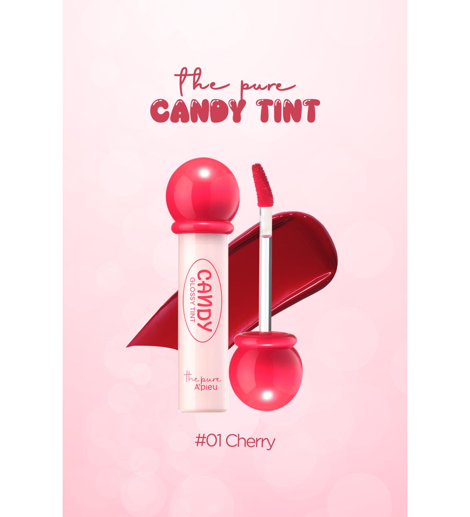 Missha Long-Lasting Shiny Finish Water-Based Tint A'pieu The Pure Candy Tint (NO.01 CHERRY) - Buy Online on GoSupps.com