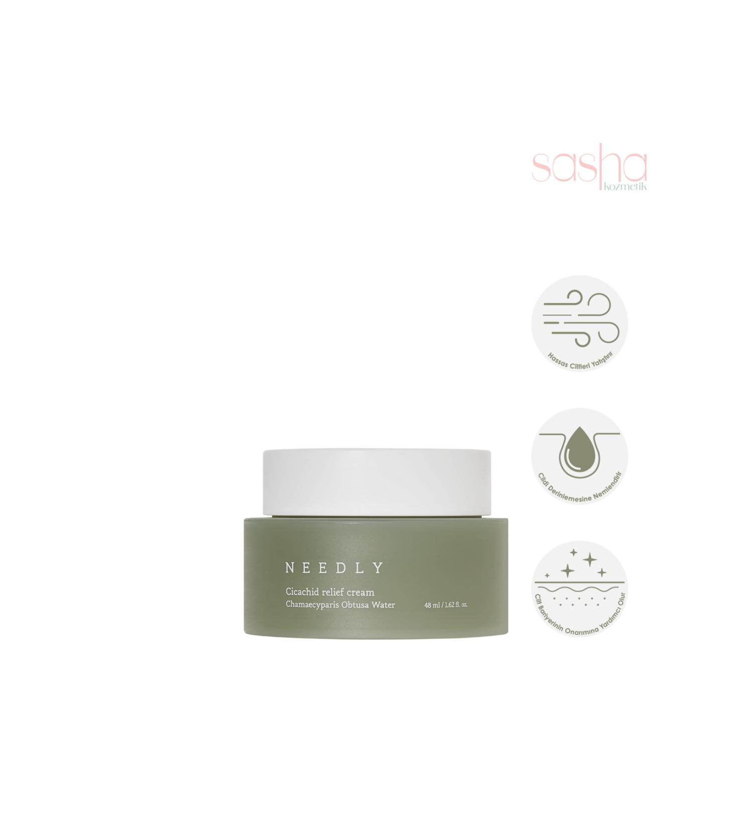 needly Cicachid Relief Cream (MOISTURIZING CREAM WITH CENTELLA ASIATICA SOOTHING THE SKIN 48ML) - Buy Online on GoSupps.com