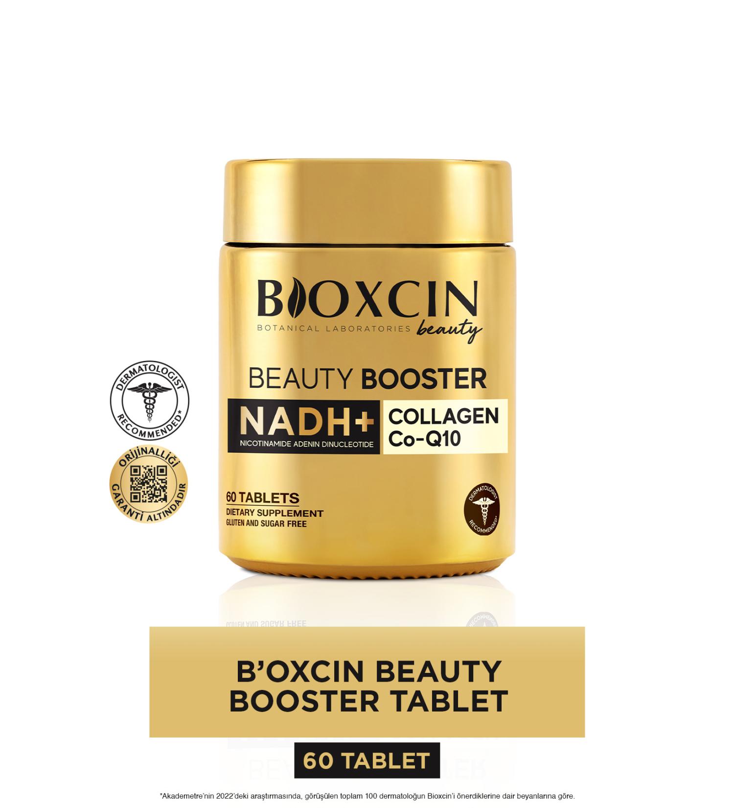 Bioxcin Beauty Booster 60 Tablets - Collagen Nicotinamide CoQ10 Glutathione Astaxanthin Resveratrol Hya Acid. - Buy Online on GoSupps.com