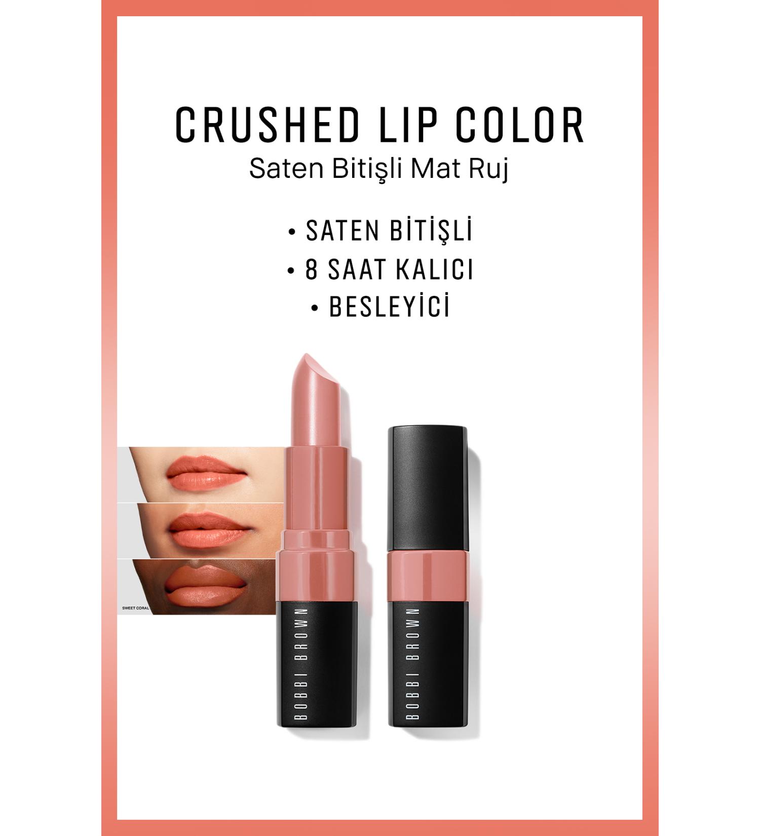 Bobbi Brown Crushed Lip Color Satin Finish Matte Lipstick - Sweet Coral 716170283258 - Buy Online on GoSupps.com