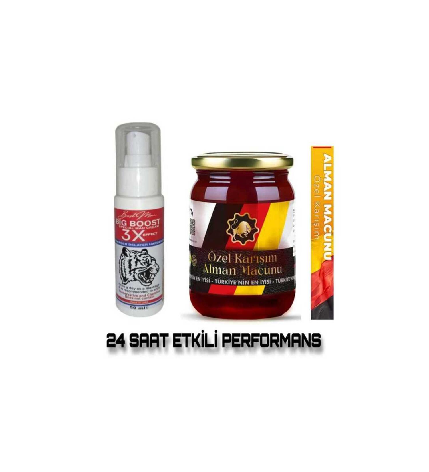Meby Store Big Boost 3x Effect Delayer Hardener Cream + German Paste Male Performance 240 Gr - Buy Online on GoSupps.com