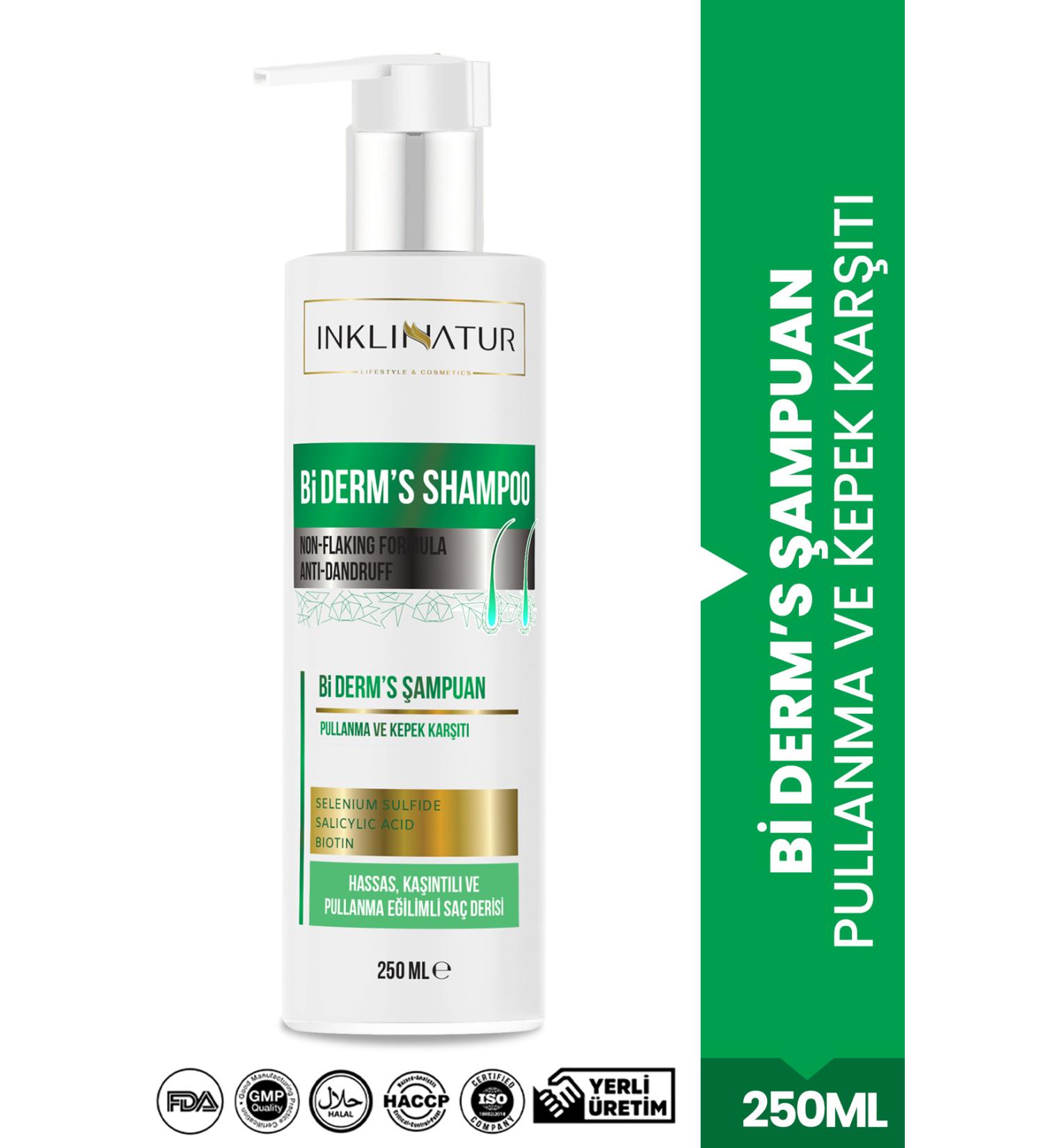 INKLINATUR Bi Derm's Anti-Dandruff and Itching Shampoo - Sensitive Scalp Care - Buy Online on GoSupps.com