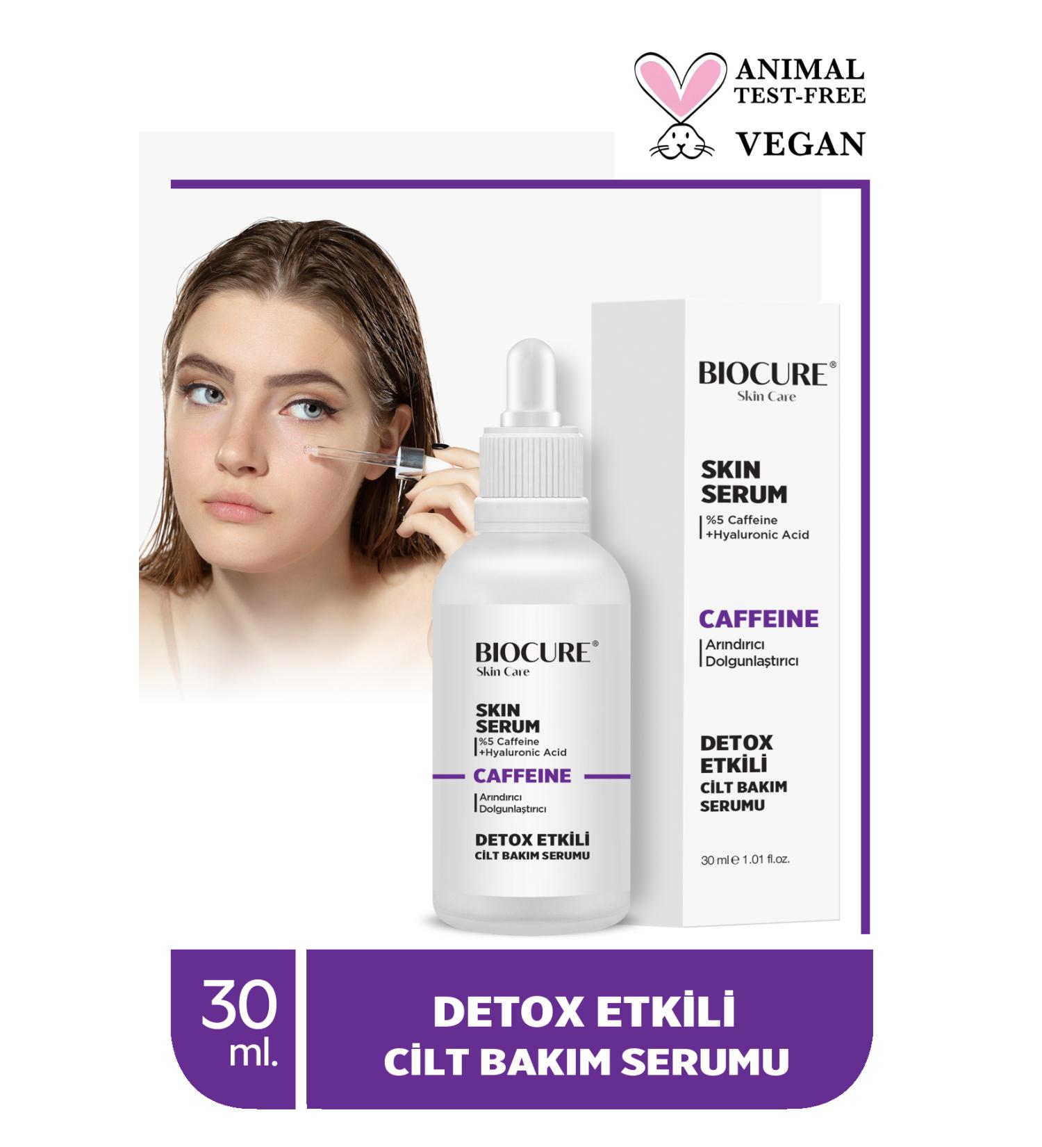 Biocure Caffeine Skin Care Serum Detox Effective Purifying & Plumping 30 ml - Buy Online on GoSupps.com