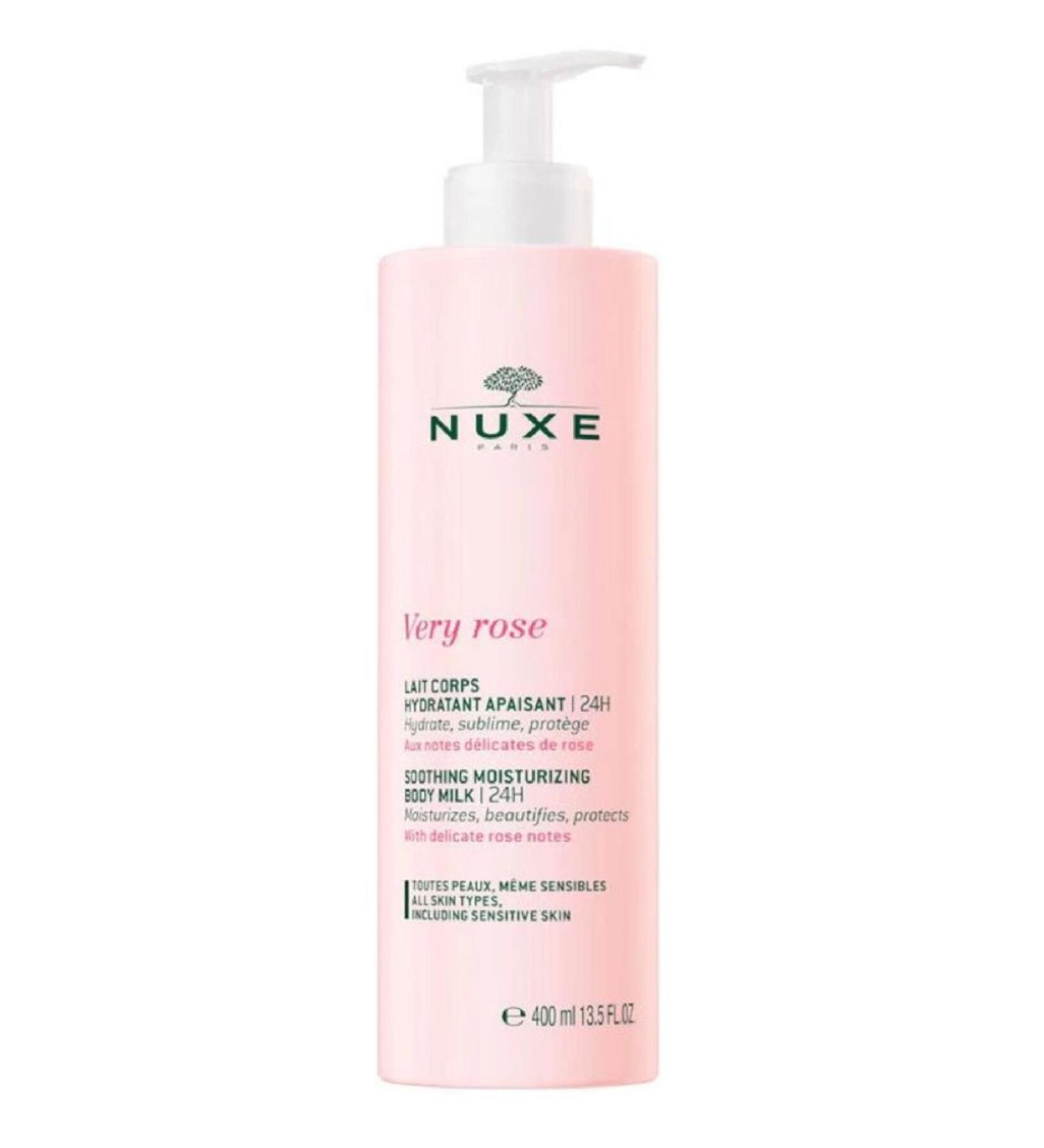 Nuxe Very Rose Soothing Moisturizing Body Milk 24h 400 ml