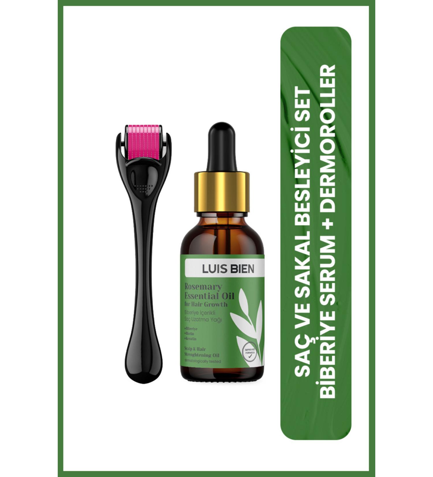Luis Bien Rosemary Oil and Keratin Hair Growth and Nourishing - Dermaroller 0.5mm Set - Buy Online on GoSupps.com