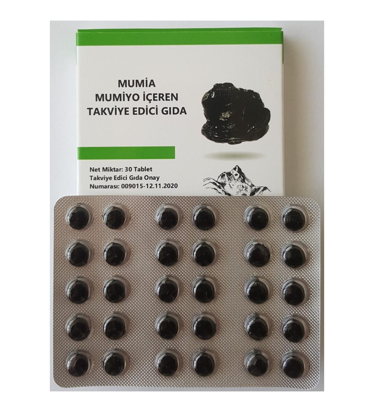 Natural Mumiyo 30 Tablets Shilazit