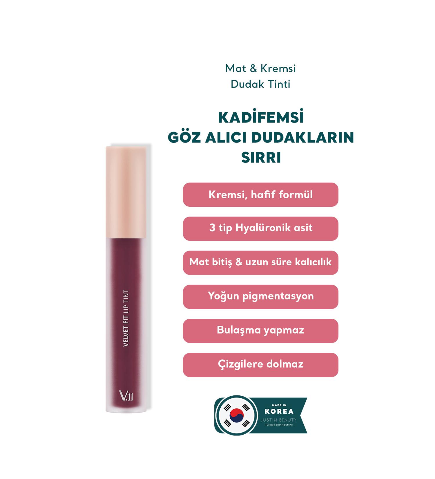 Village 11 Factory Velvet Fit Lip Tint Mood Violet 4.7g - Mat & Kremsi Dudak Tinti - Buy Online on GoSupps.com