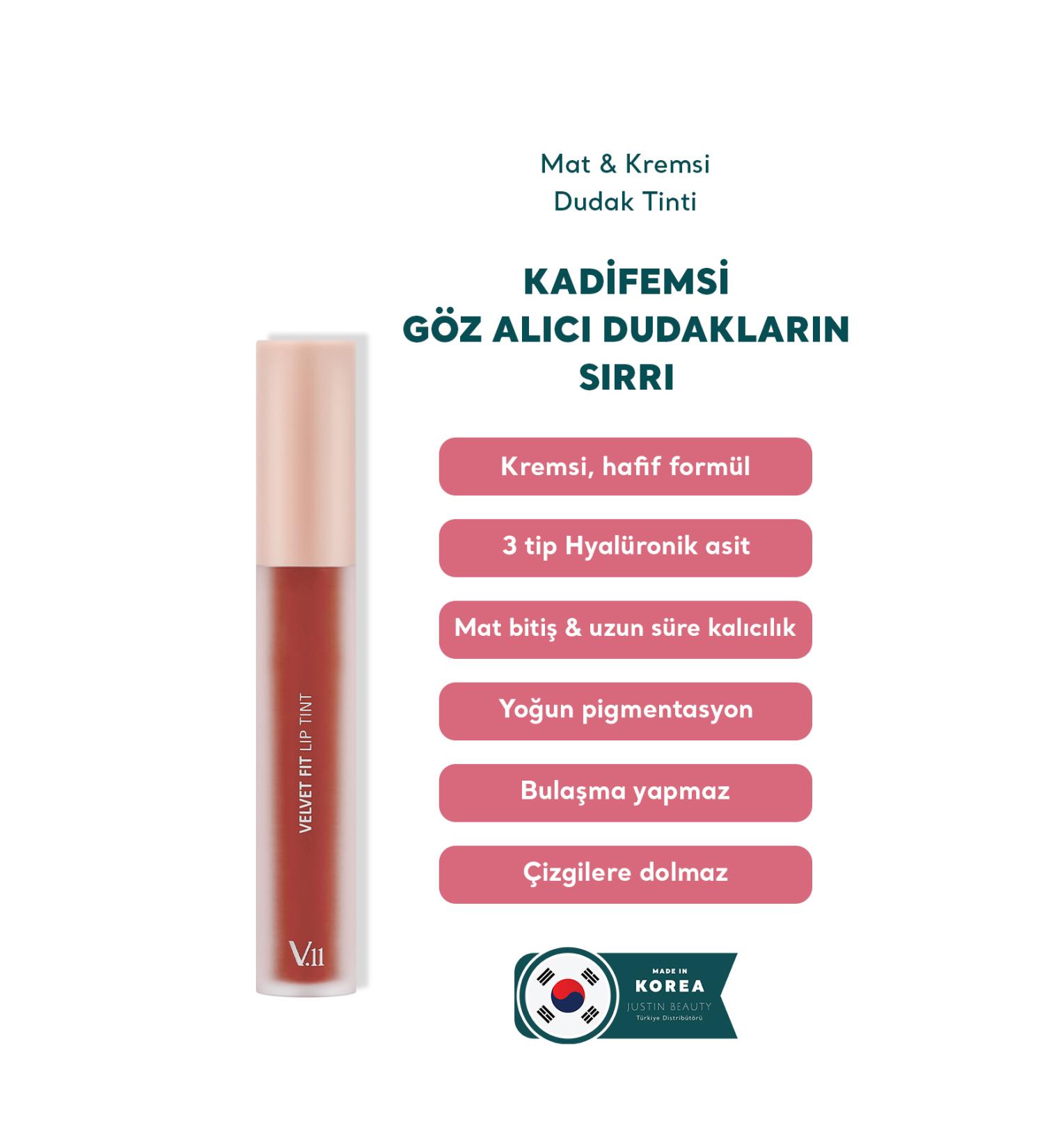 Village 11 Factory Velvet Fit Lip Tint Woody Rose 4.7g - Matte & Creamy Lip Tint - Buy Online on GoSupps.com