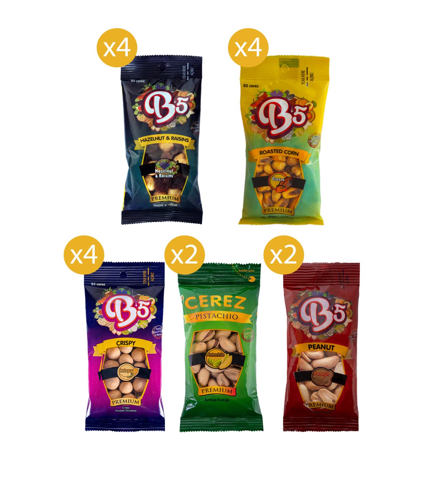 B5 Snack 16 Mixed Nuts - Sweet Chat 500 gr - Buy Online on GoSupps.com