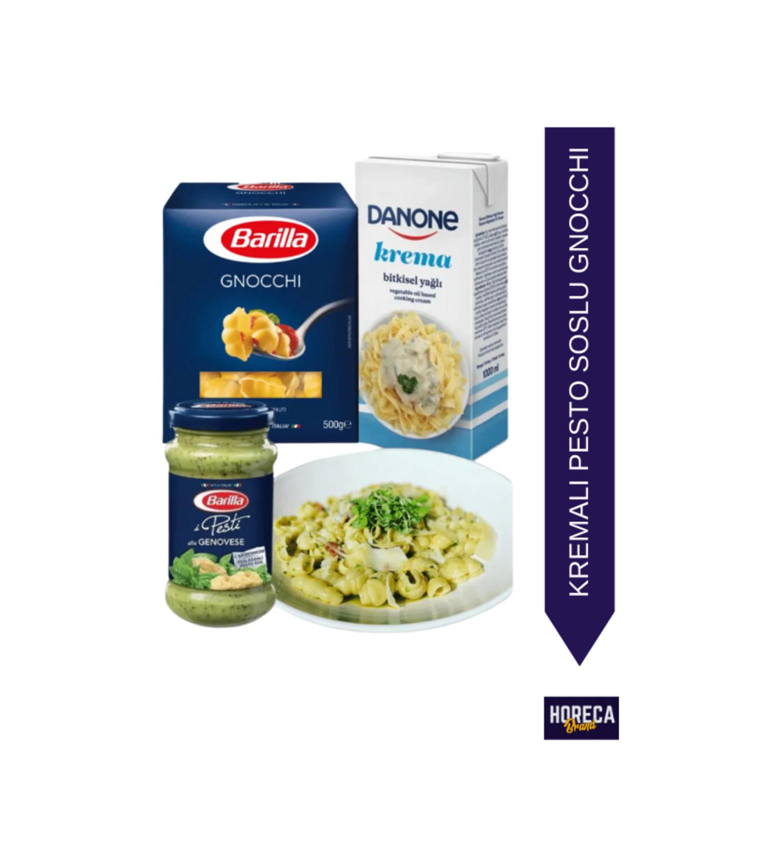 Barilla Gnocchetti Set Barilla Gnocchetti & Barilla Pesto and Danone Cooking Cream - Buy Online on GoSupps.com