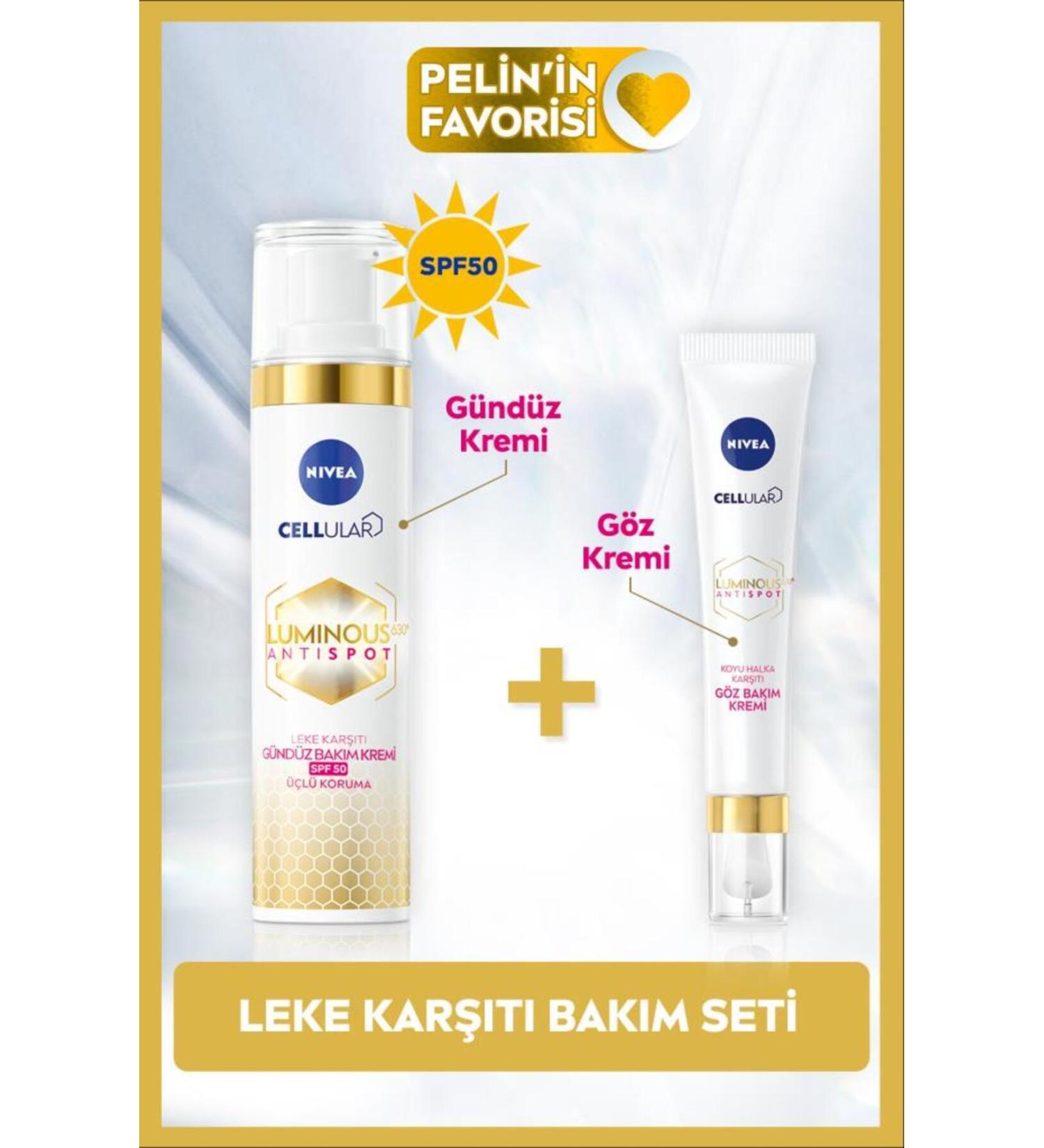 NIVEA 630 Anti-Dark Ring Eye Cream 15ml630 Anti-Blemish Daytime Facial Cream 40ml P.HIDDEN GG242