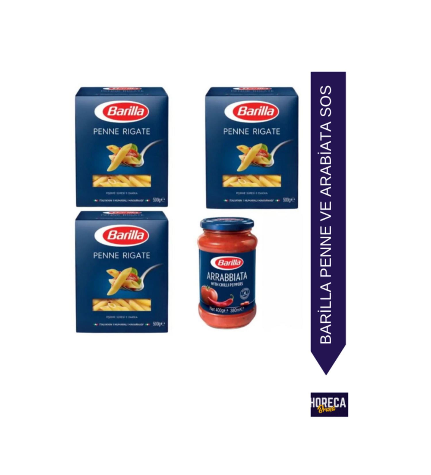 Barilla Penne Set of 3 & Neapolitan Sauce - Buy Online on GoSupps.com