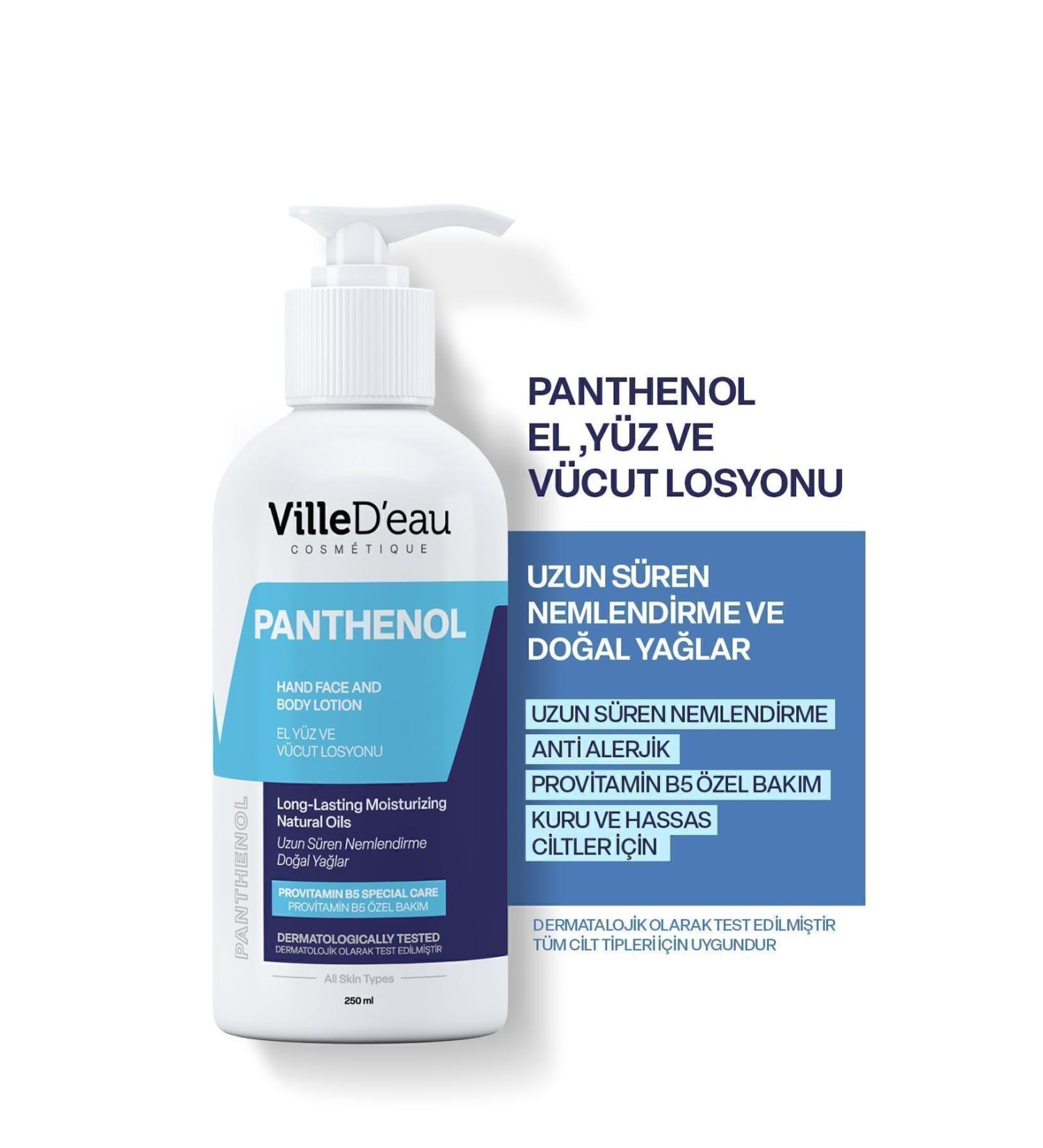 VilleD'eau Intensive Moisturizing Smoothing Nourishing Dry Sensitive Skin Hand Face and Body Cream 250 ml - Buy Online on GoSupps.com