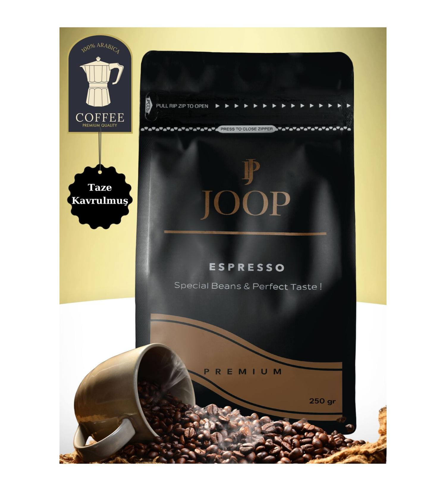 Joop Coffee Premium Espresso Bean Coffee Aromatic 0 Arabica 250 gr