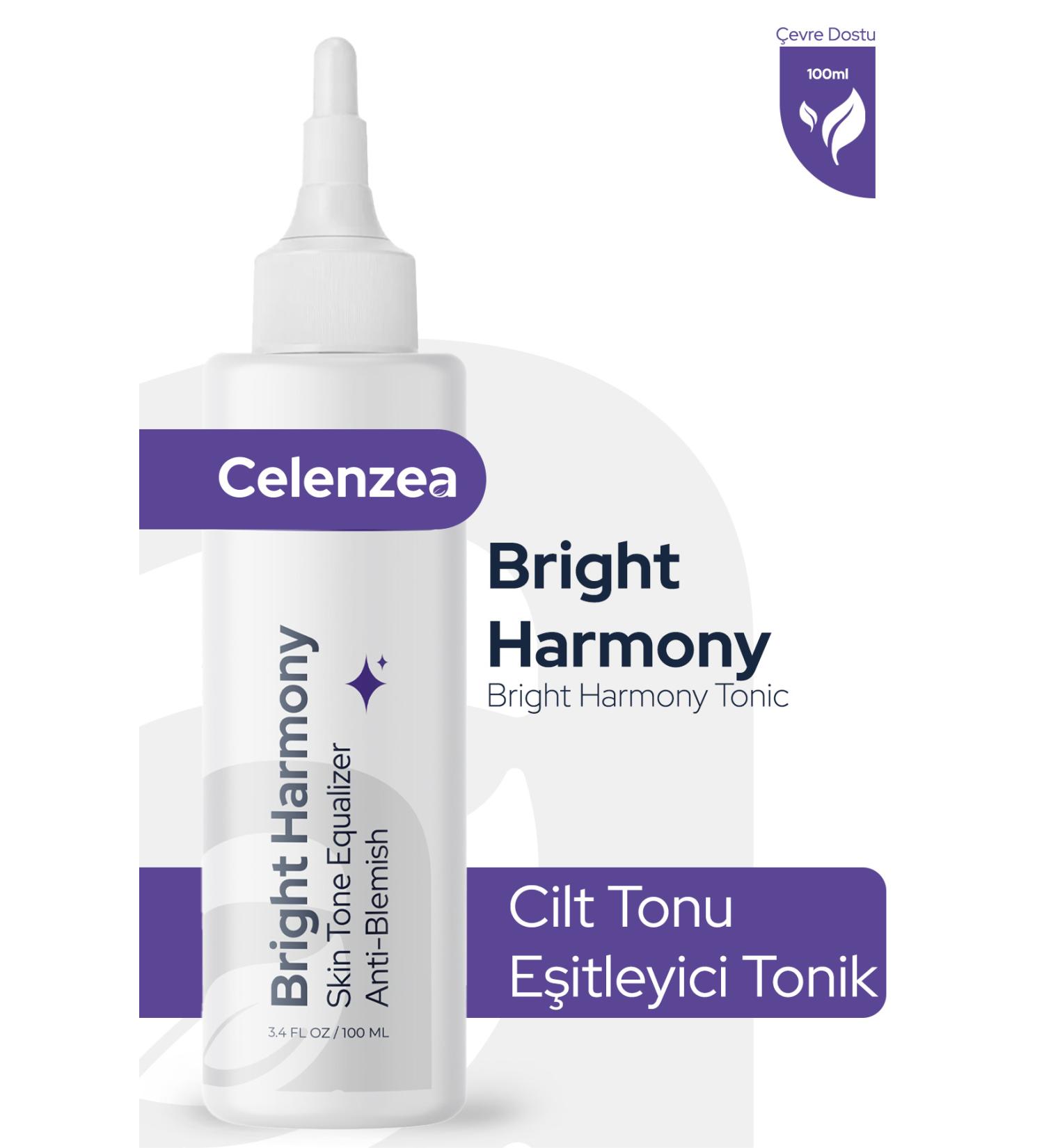 Celenzea Bright Harmony Tonic Anti-Stain and Skin Tone Equalizer Pore Tightening Tonic 100ml - Buy Online on GoSupps.com
