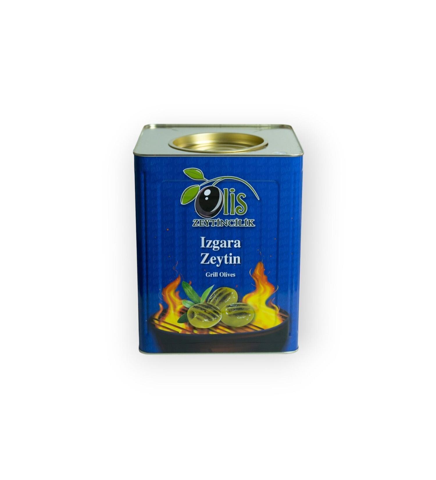 Olis Olives Grilled Green Olives - 4 Xl - (141-160 CALIBER) - Drained Weight 9 Kg. - Tin - Buy Online on GoSupps.com