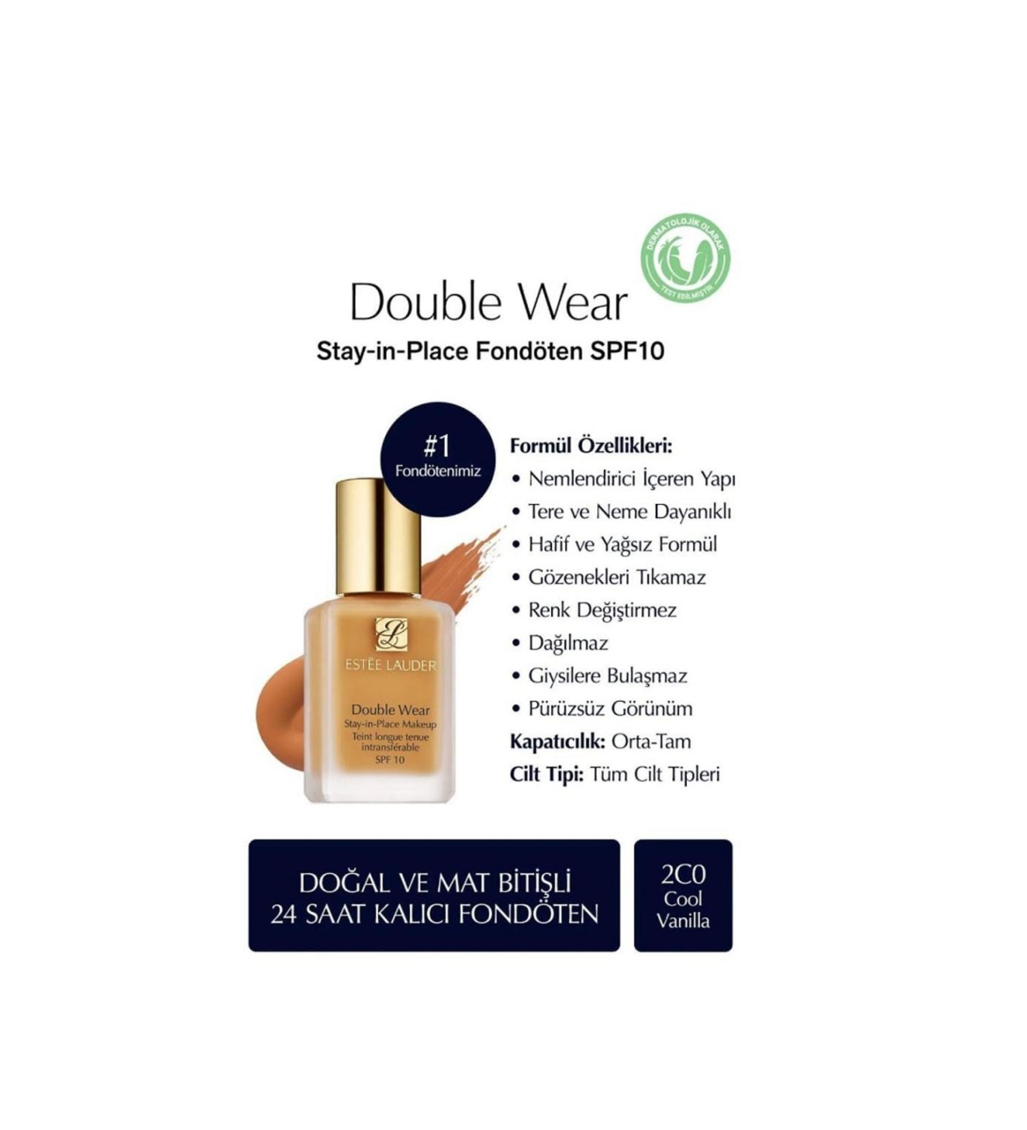 lunmira 2C0 DoubleWear EsteeLauder CoolVanilla Foundation