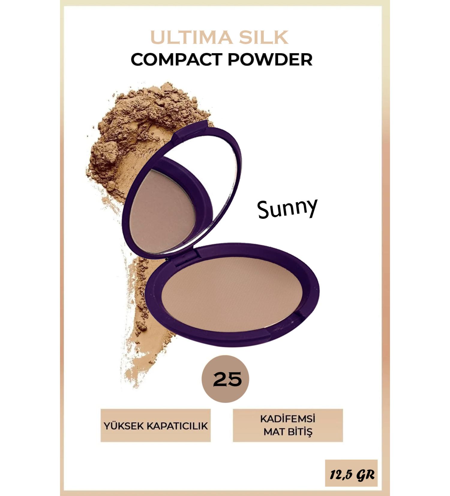 Pastel Ultima Silky Powder - Pressed Permanent Matte Powder Brunette Tone No: 25