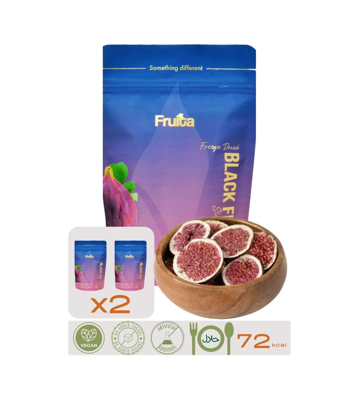 Fruita Fig x2 Freeze Dried Natural Fruit Chips - 20gr Healthy Snack Freeze Dried - Buy Online on GoSupps.com
