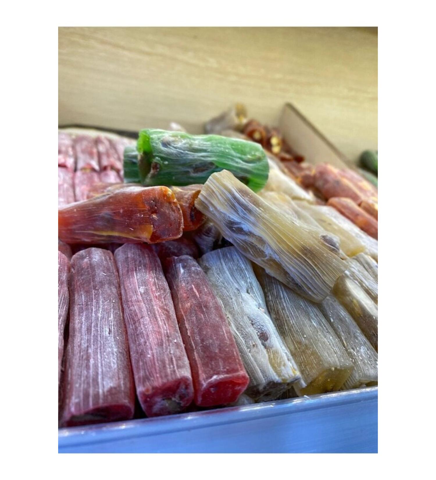 TALAS Dried Nuts Antep Mixed Fruit Flavored Wick Turkish Delight 500G