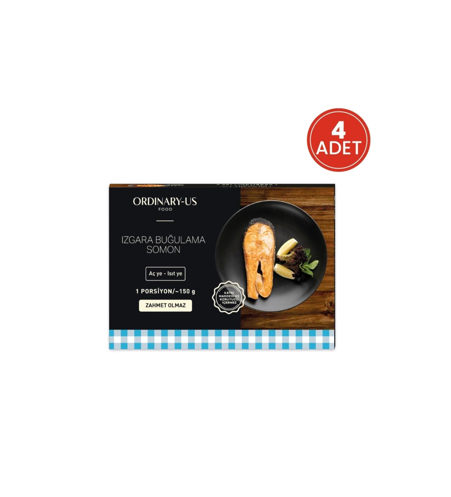 Ordinary-Us Fresh & Food Grilled Steamed Salmon 4-Piece Ready Meal