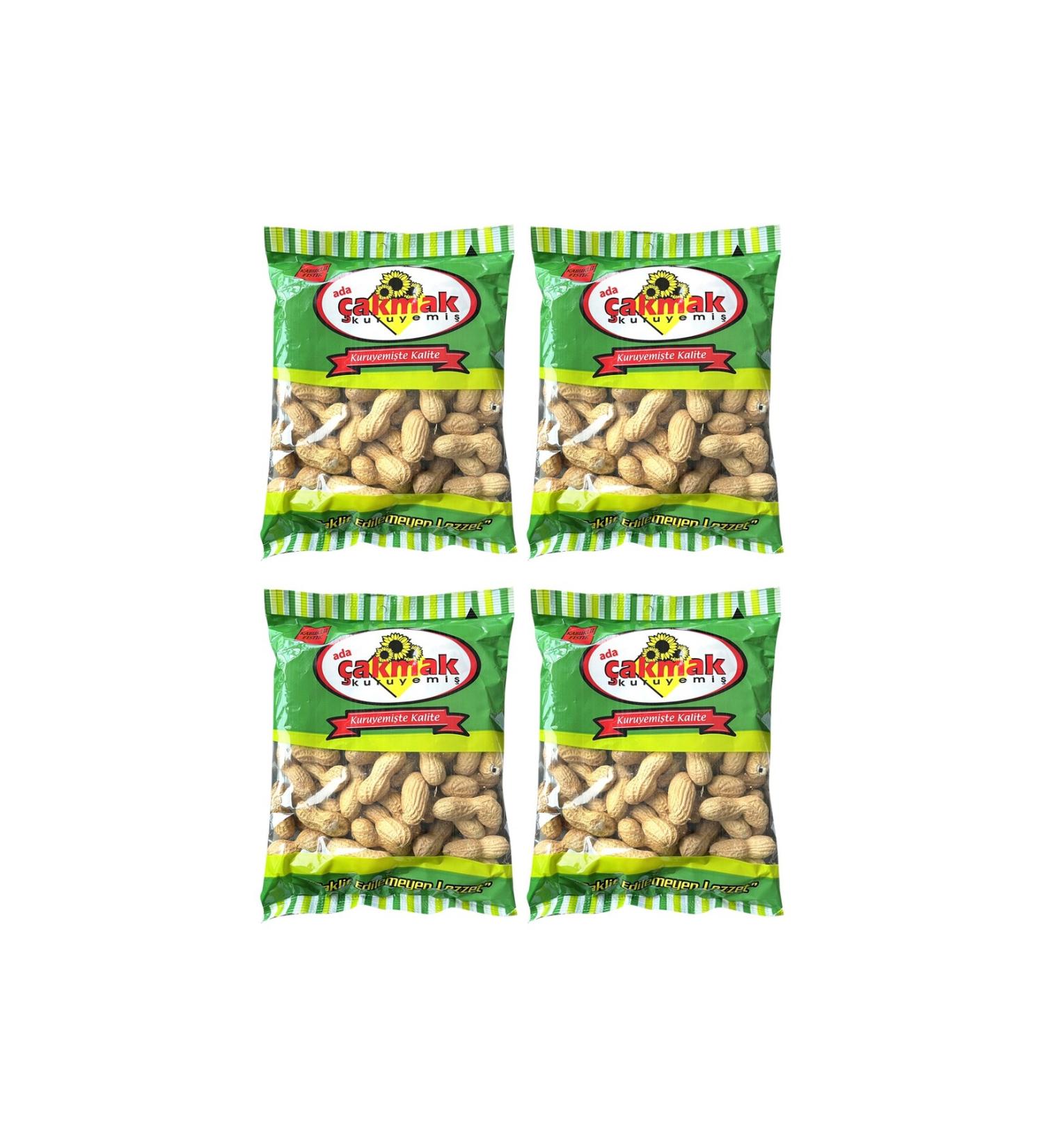 ADA AKMAK DRIED NUT Shelled Peanuts 250 gr x 4 Pieces