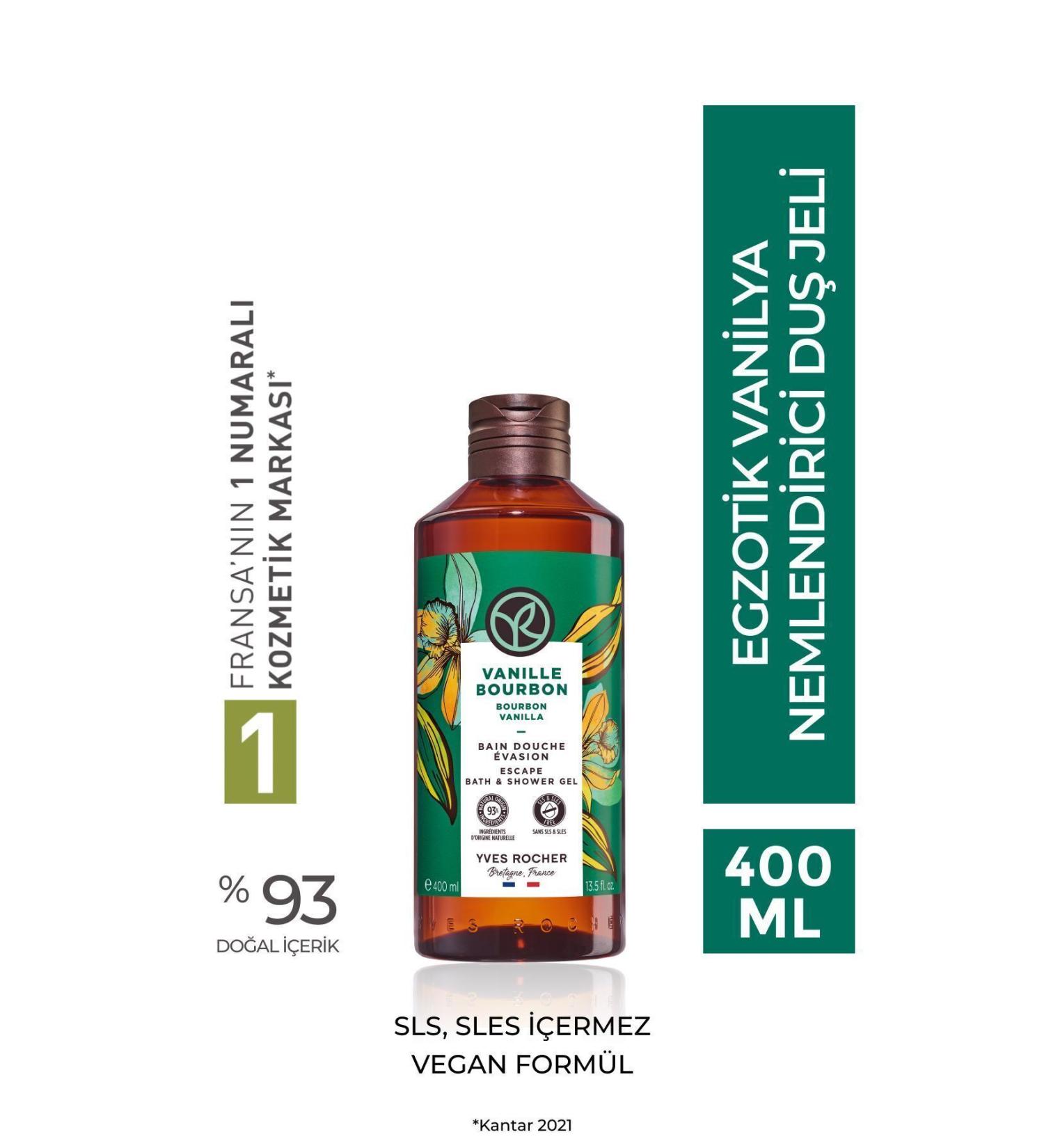 Yves Rocher Skin Deep Cleanser Moisture Balance Protective Vanilla Scented Shower Gel 400ml eleg.3005 - Buy Online on GoSupps.com