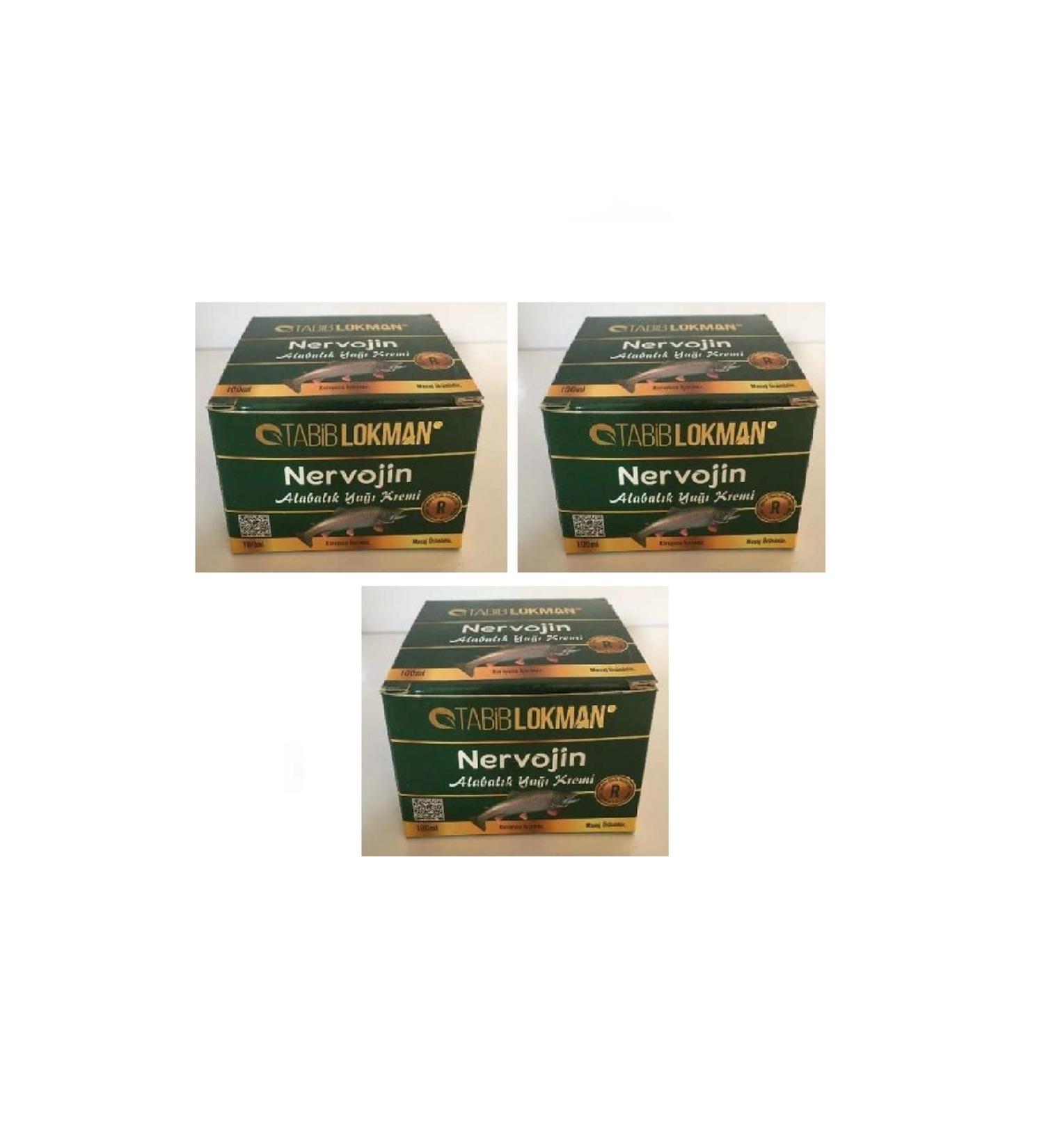 Tabib Lokman Nervojin Trout Oil Cream 100ml 3pcs