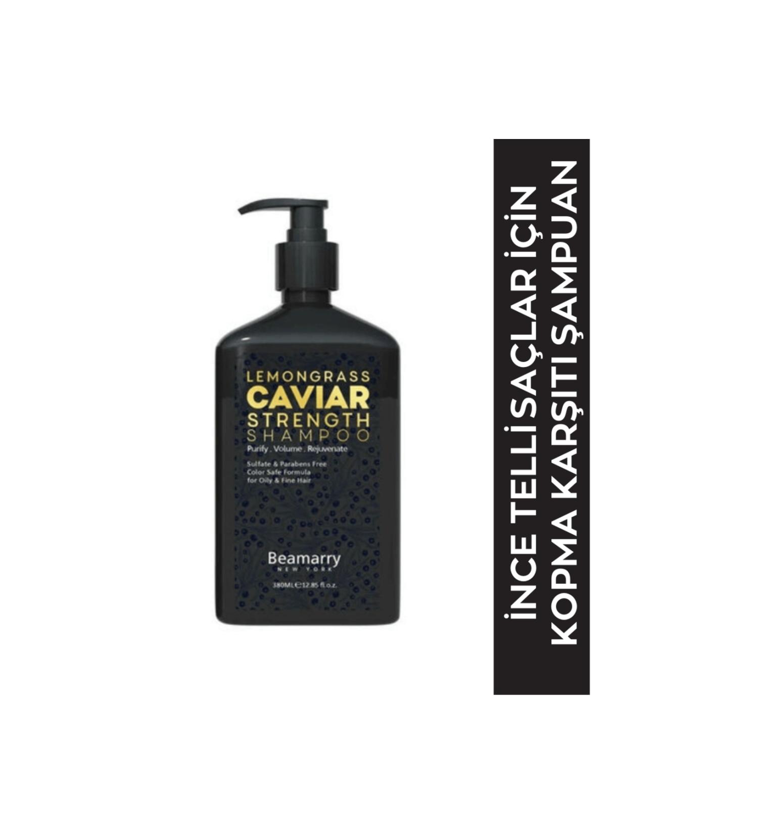 Beamarry Caviar Plumping Strengthening Fine Oily Hair Shampoo Series 380 ml - Buy Online on GoSupps.com
