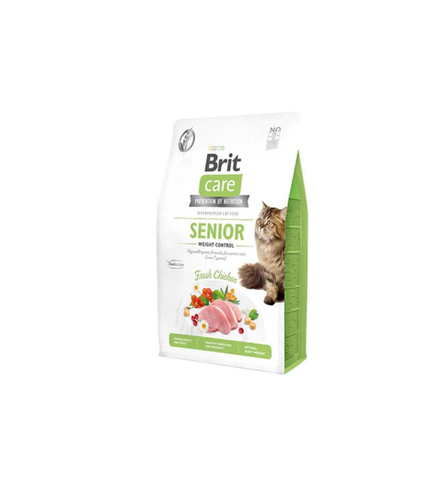 Brit Care Senior Weight Control Chicken Cat Food 2 Kg