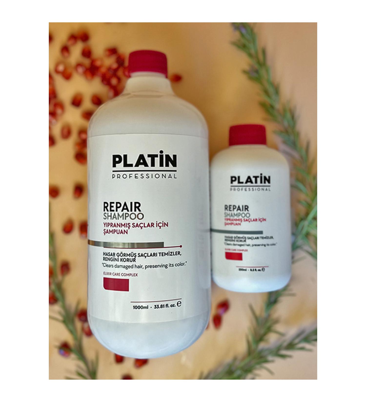Platinum REPAIR REPAIR SHAMPOO - Repairs damaged and processed hair and protects its color. Provides shine