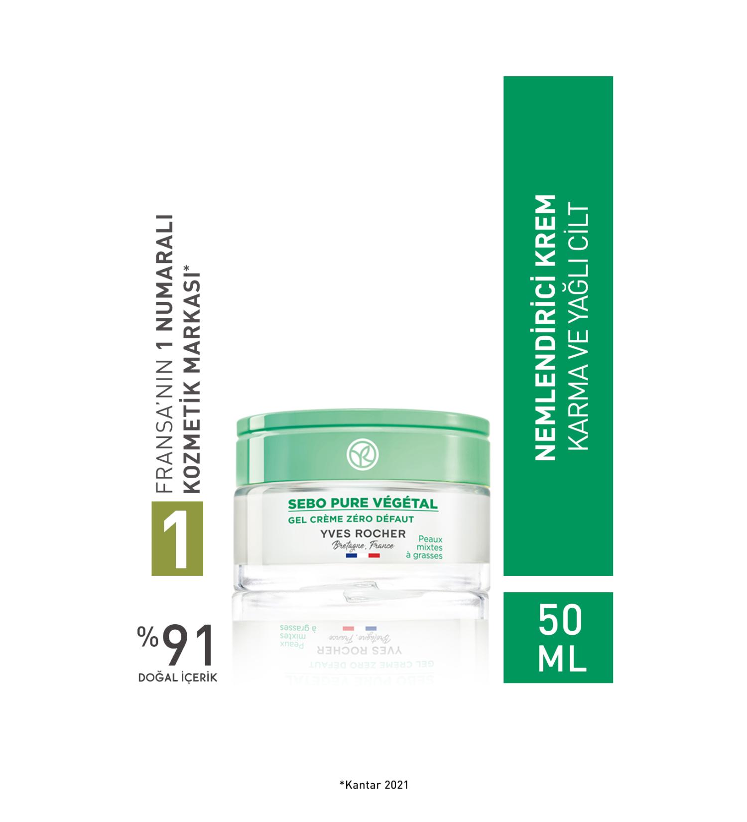 Yves Rocher Blackhead and Blemish Reducing Anti-Pore Gel Cream for Combination and Oily Skin eleg.3078 - Buy Online on GoSupps.com