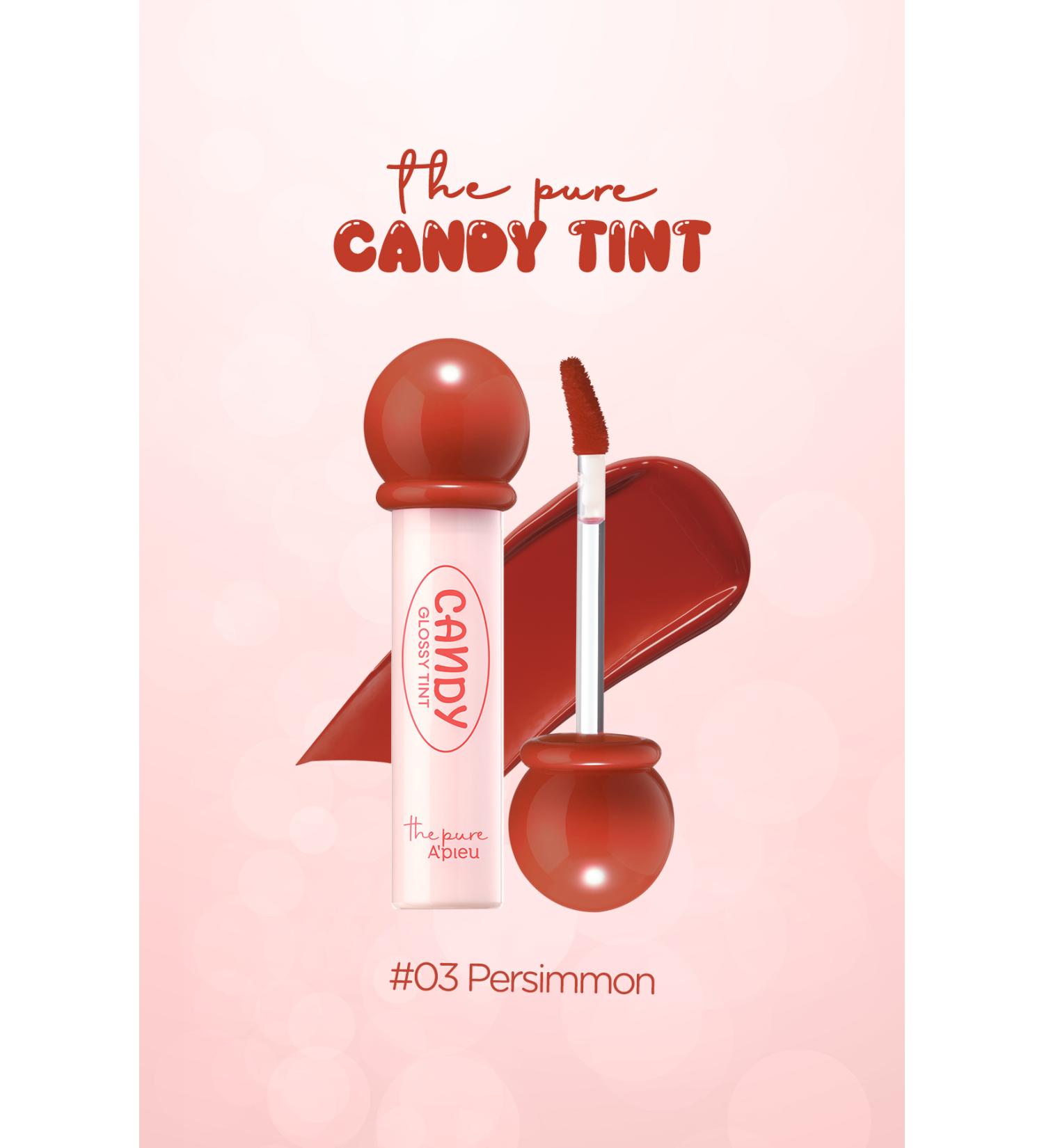 Missha Long-Lasting Shiny Finish Water-Based Tint A'pieu The Pure Candy Tint (NO.03 PERSIMMON) - Buy Online on GoSupps.com