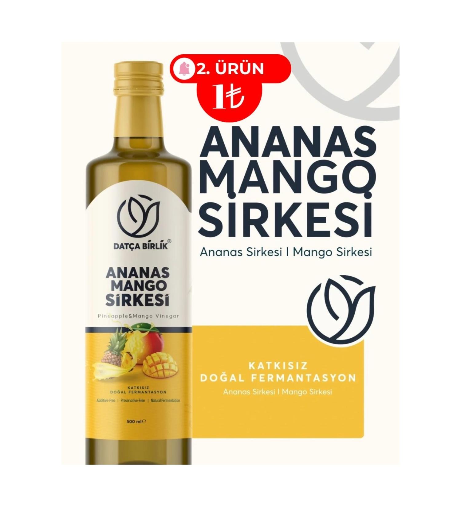 DATCA BIRLIK PINEAPPLE MANGO VINEGAR NATURAL FERMENTATION 500 ML. - Buy Online on GoSupps.com