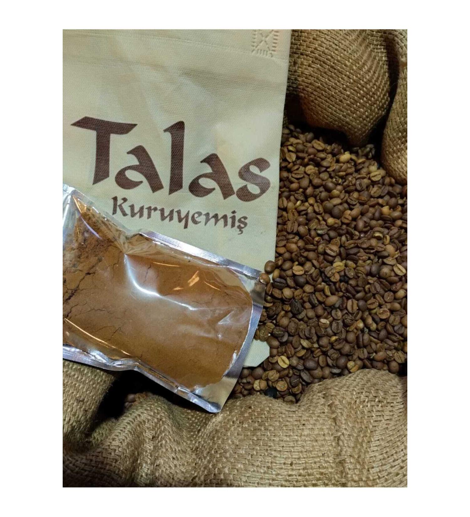 TALAS Dried Nuts Coffee Light Color (Medium Roast) Turkish Coffee 500 G