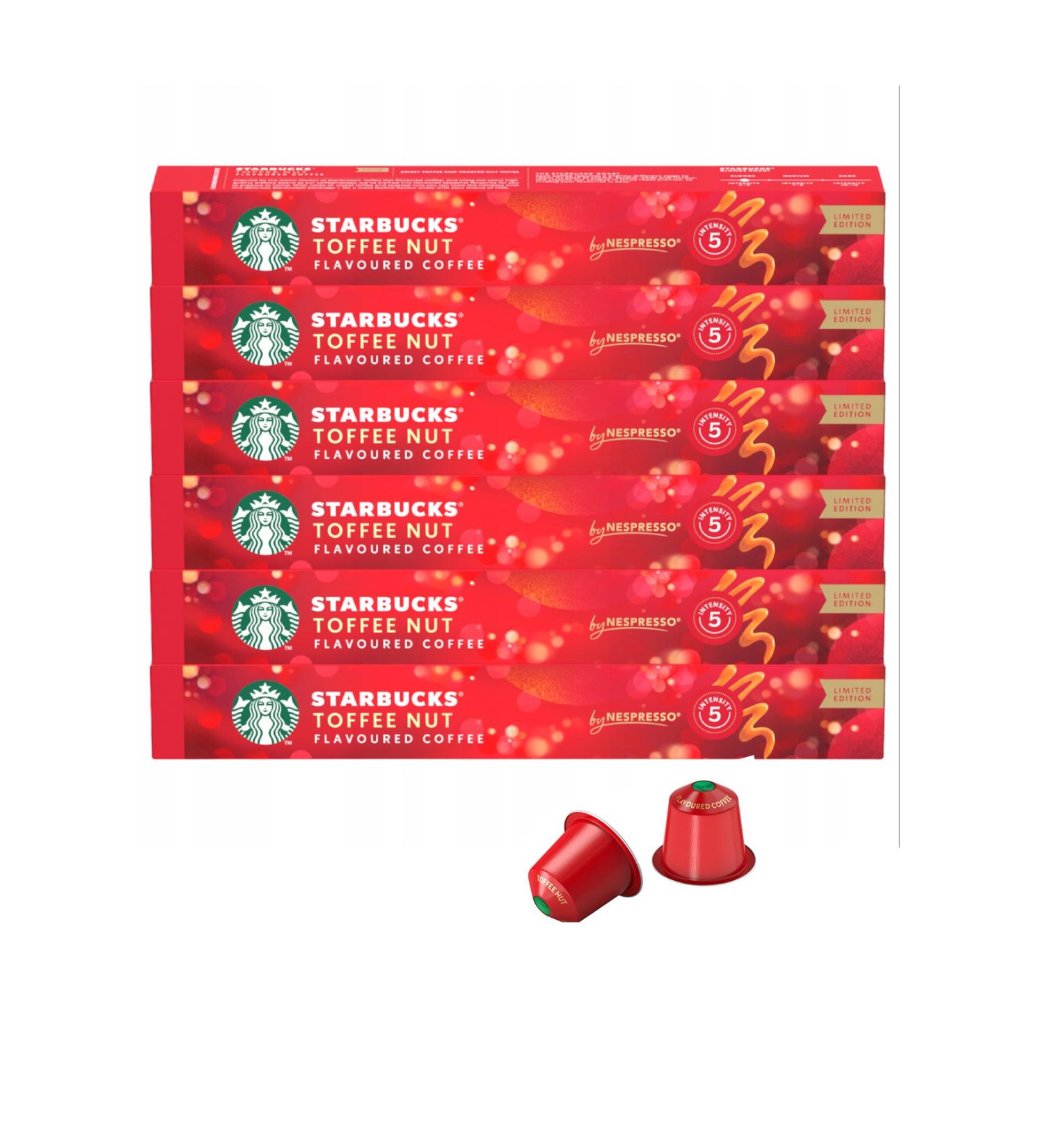 Starbucks Capsule Coffee Toffee Nut Flavored 10 Pack x 6 Pieces - Buy Online on GoSupps.com
