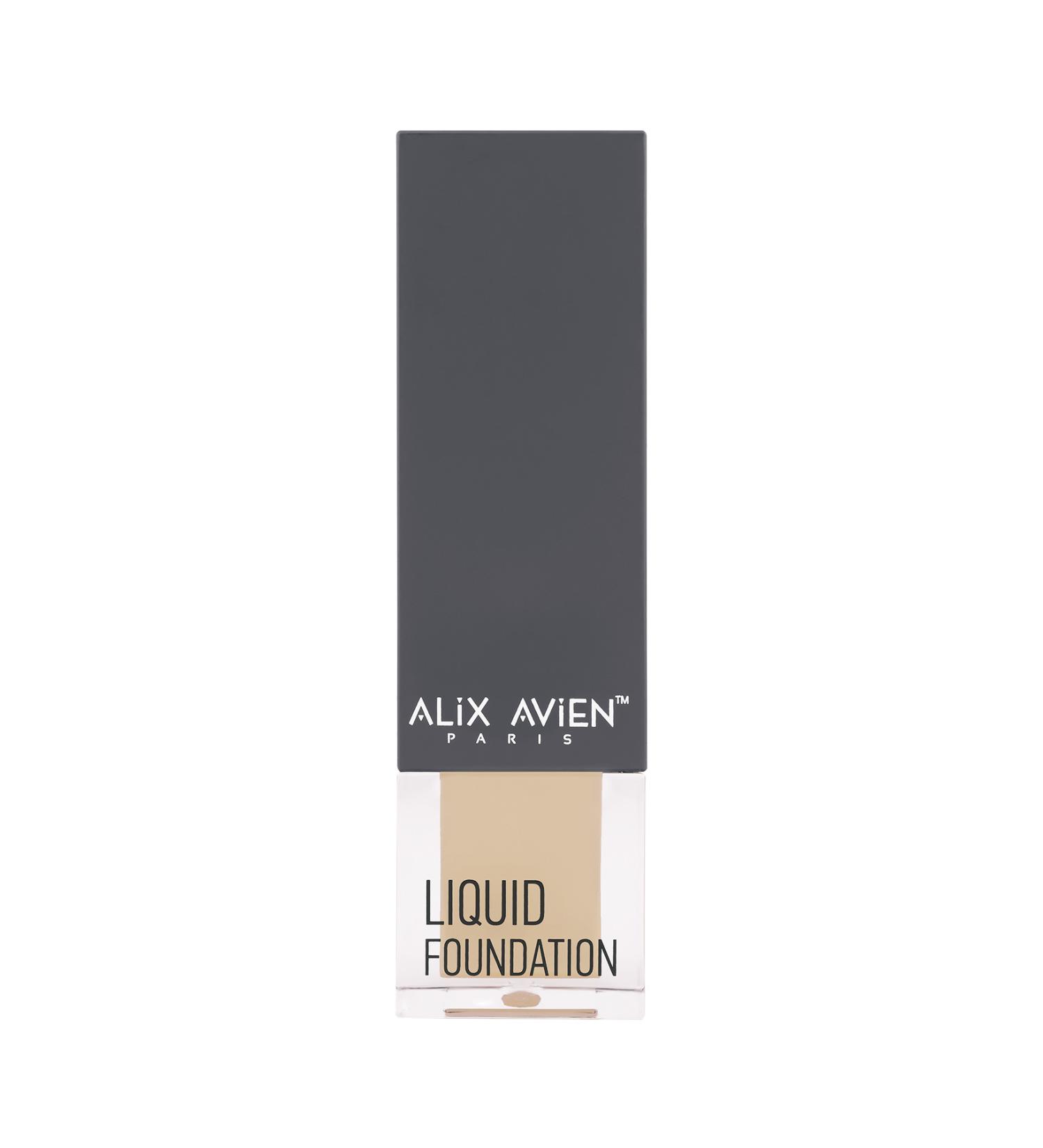 Alix Avien Liquid Foundation 302 Ochre Beige-liquid Foundation Skin Make-up-natural Bright Effect Creamy Structure-spf 35 - Buy Online on GoSupps.com