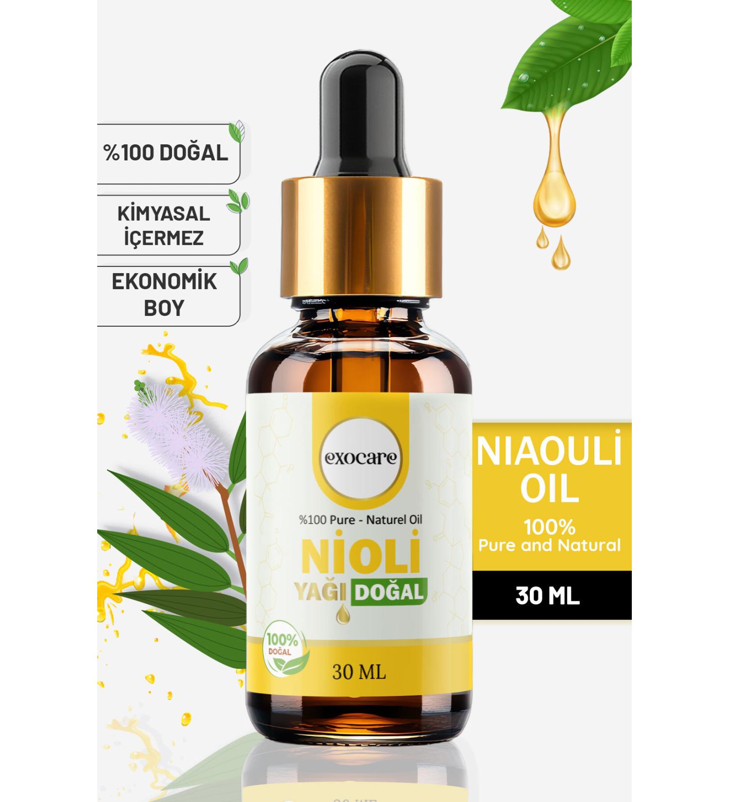 exocare Niloil Oil 0 Pure and Natural Herbal Oil Glass Dropper Natural Care Natural Niaouli Oil 30ml