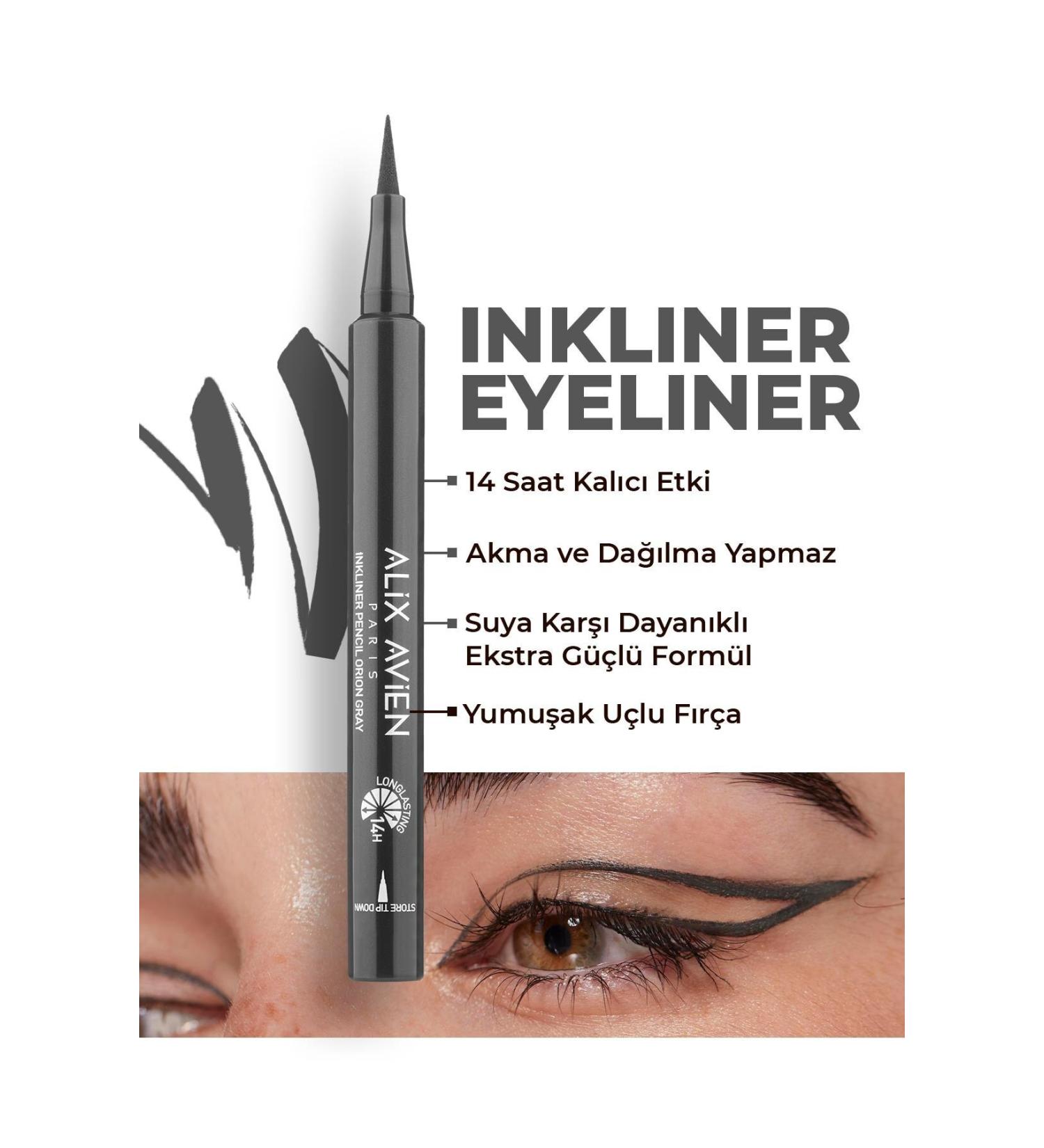 Alix Avien Inkliner Eyeliner Pencil Orion Gray - Extra Orion Gray - 14 Hours Lasting Effect Eye Pencil - Buy Online on GoSupps.com