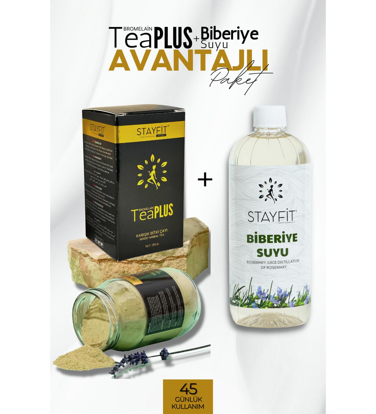 STAYF T 45 Day Detox Tea Rosemary Water / Bromelain Extract - Buy Online on GoSupps.com