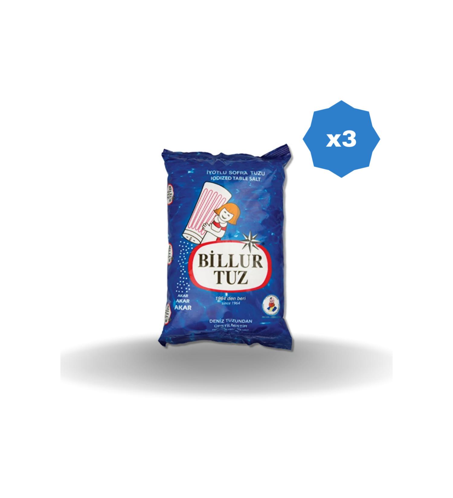 Billur BILLUR IODINE SALT 1500 GR - (3 PIECES)