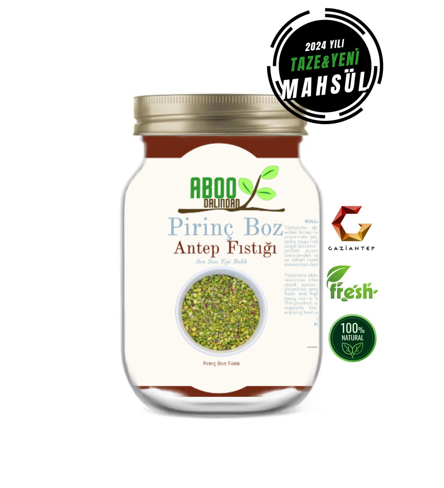 Aboo Antep Pistachio New Crop Rice Gray Pistachio 100 Grams