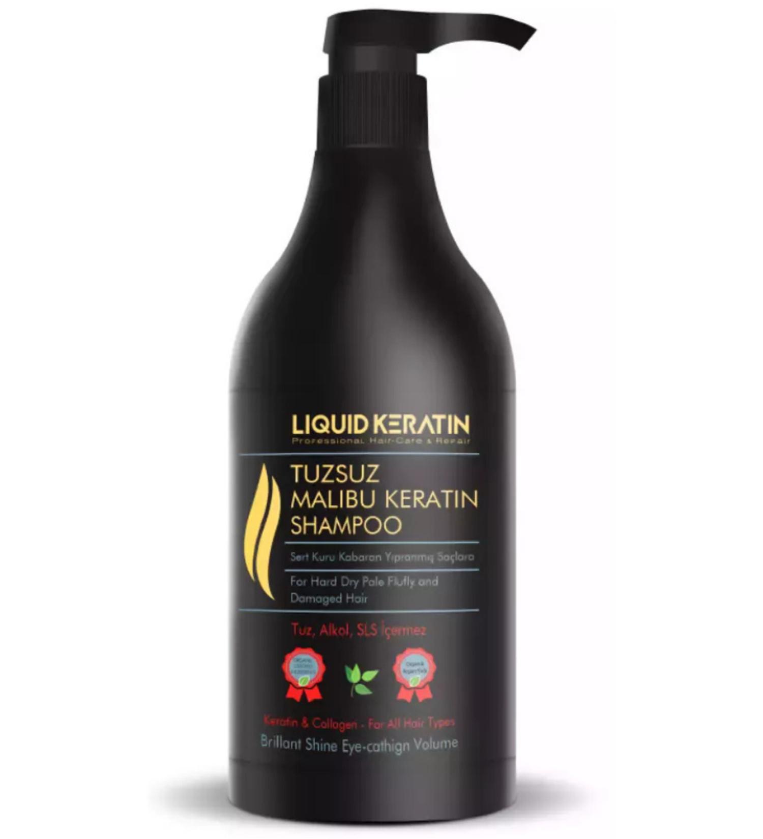 Liquid Keratin Salt-Free Sulfate-Free Keratin Shampoo (1000ML) - For Dry Hard Frizzy Damaged Colored Hair - Buy Online on GoSupps.com