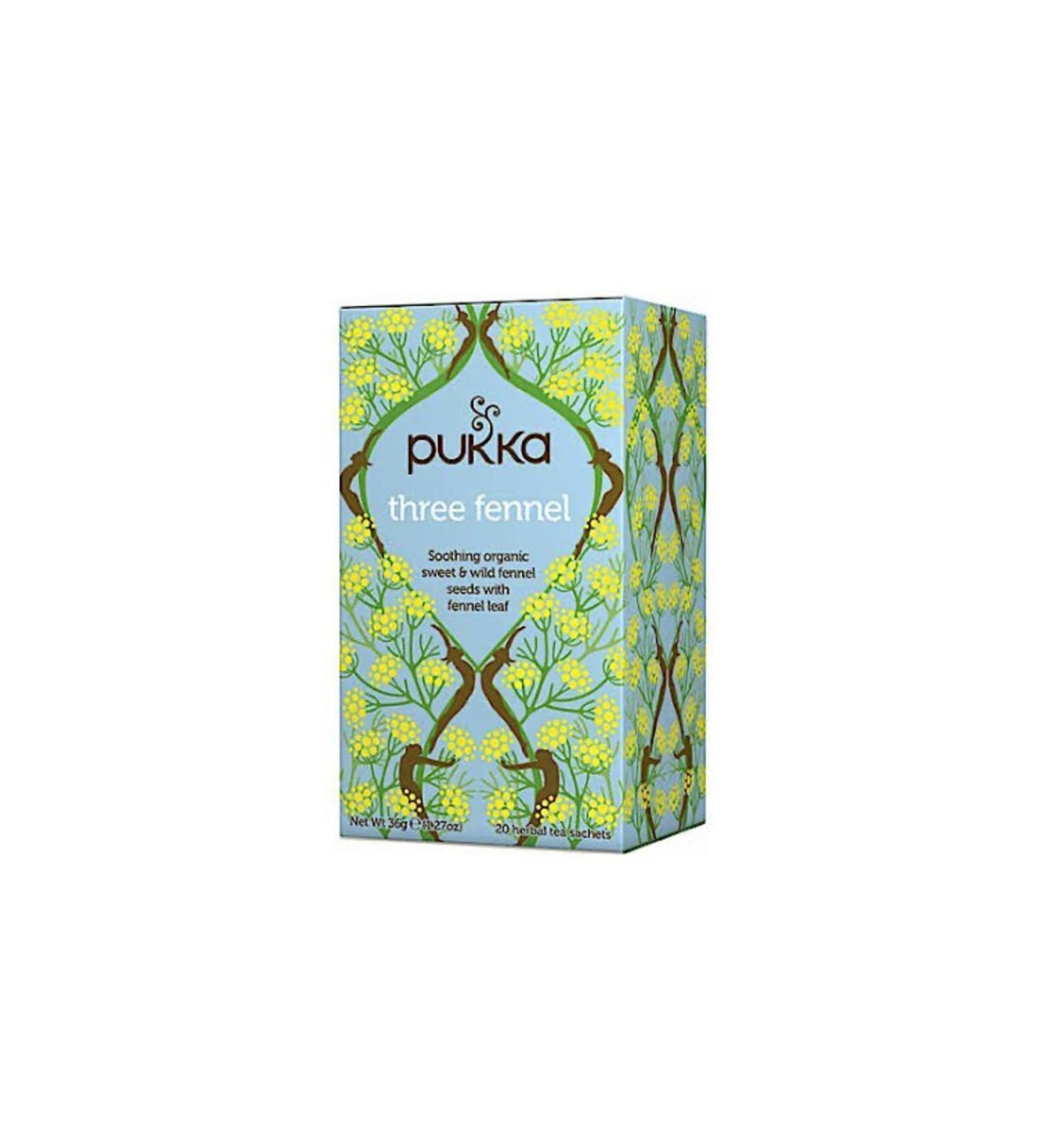 Pukka Three Fennel Organic Tea - Buy Online on GoSupps.com